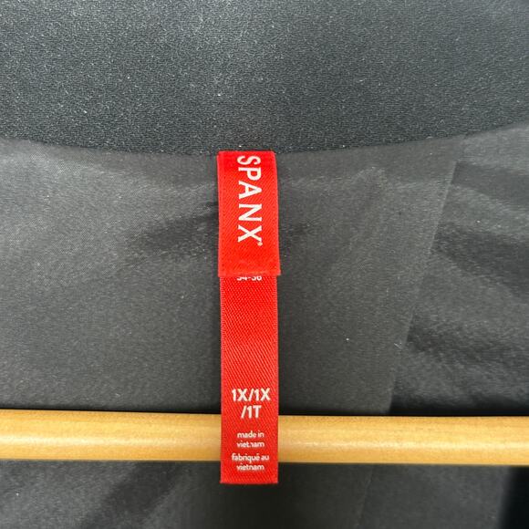 SPANX One Button Classic Collarless Blazer Carefree Crepe Black Sz 1X {LL32} - Picture 7 of 9